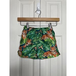 Posh Peanut Ranger Swim Trunks Boys Size 4T Tigers Leaves Tropical